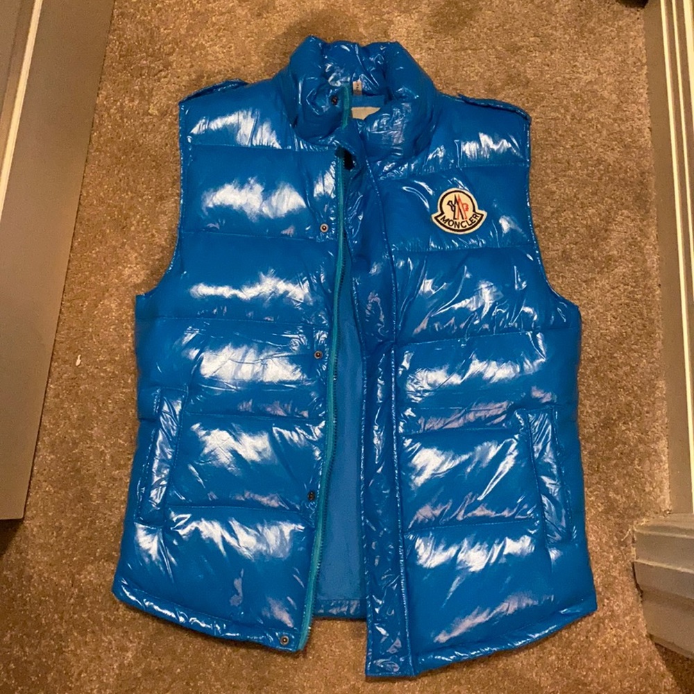 Limited edition light blue moncler vest